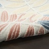 image:imageNourison Home Aloha Ivory Navy 710 x 106 Area Rug  Easy Clean Non Shedding Bed Room Living Room Dining Room Kitchen 8 x 11Ivory Blue