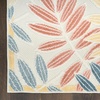 image:imageNourison Home Aloha Ivory Navy 710 x 106 Area Rug  Easy Clean Non Shedding Bed Room Living Room Dining Room Kitchen 8 x 11Ivory Blue