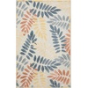 image:imageNourison Home Aloha Ivory Navy 710 x 106 Area Rug  Easy Clean Non Shedding Bed Room Living Room Dining Room Kitchen 8 x 11Ivory Blue