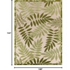 image:imageNourison Home Aloha Ivory Navy 710 x 106 Area Rug  Easy Clean Non Shedding Bed Room Living Room Dining Room Kitchen 8 x 11Ivory Green