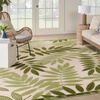image:imageNourison Home Aloha Ivory Navy 710 x 106 Area Rug  Easy Clean Non Shedding Bed Room Living Room Dining Room Kitchen 8 x 11Ivory Green