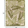 image:imageNourison Home Aloha Ivory Navy 710 x 106 Area Rug  Easy Clean Non Shedding Bed Room Living Room Dining Room Kitchen 8 x 11Ivory Green