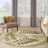 image:imageNourison Home Aloha Ivory Navy 710 x 106 Area Rug  Easy Clean Non Shedding Bed Room Living Room Dining Room Kitchen 8 x 11Ivory Green