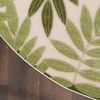 image:imageNourison Home Aloha Ivory Navy 710 x 106 Area Rug  Easy Clean Non Shedding Bed Room Living Room Dining Room Kitchen 8 x 11Ivory Green