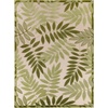 image:imageNourison Home Aloha Ivory Navy 710 x 106 Area Rug  Easy Clean Non Shedding Bed Room Living Room Dining Room Kitchen 8 x 11Ivory Green