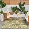 image:imageNourison Home Aloha Ivory Navy 710 x 106 Area Rug  Easy Clean Non Shedding Bed Room Living Room Dining Room Kitchen 8 x 11Ivory Green