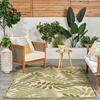 image:imageNourison Home Aloha Ivory Navy 710 x 106 Area Rug  Easy Clean Non Shedding Bed Room Living Room Dining Room Kitchen 8 x 11Ivory Green