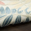 image:imageNourison Home Aloha Ivory Navy 710 x 106 Area Rug  Easy Clean Non Shedding Bed Room Living Room Dining Room Kitchen 8 x 11Ivory Rose