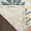 image:imageNourison Home Aloha Ivory Navy 710 x 106 Area Rug  Easy Clean Non Shedding Bed Room Living Room Dining Room Kitchen 8 x 11Ivory Rose