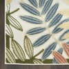 image:imageNourison Home Aloha Ivory Navy 710 x 106 Area Rug  Easy Clean Non Shedding Bed Room Living Room Dining Room Kitchen 8 x 11Ivory Rose