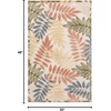 image:imageNourison Home Aloha Ivory Navy 710 x 106 Area Rug  Easy Clean Non Shedding Bed Room Living Room Dining Room Kitchen 8 x 11Ivory Rose