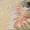 image:imageNourison Home Aloha Ivory Navy 710 x 106 Area Rug  Easy Clean Non Shedding Bed Room Living Room Dining Room Kitchen 8 x 11Ivory Rose