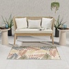 image:imageNourison Home Aloha Ivory Navy 710 x 106 Area Rug  Easy Clean Non Shedding Bed Room Living Room Dining Room Kitchen 8 x 11Ivory Rose