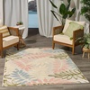image:imageNourison Home Aloha Ivory Navy 710 x 106 Area Rug  Easy Clean Non Shedding Bed Room Living Room Dining Room Kitchen 8 x 11Ivory Rose
