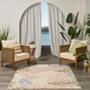 image:imageNourison Home Aloha Ivory Navy 710 x 106 Area Rug  Easy Clean Non Shedding Bed Room Living Room Dining Room Kitchen 8 x 11Ivory Rose