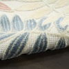 image:imageNourison Home Aloha Ivory Navy 710 x 106 Area Rug  Easy Clean Non Shedding Bed Room Living Room Dining Room Kitchen 8 x 11Ivory Rose