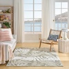 image:imageNourison Home Aloha Ivory Navy 710 x 106 Area Rug  Easy Clean Non Shedding Bed Room Living Room Dining Room Kitchen 8 x 11Ivory Sage