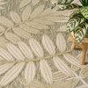 image:imageNourison Home Aloha Ivory Navy 710 x 106 Area Rug  Easy Clean Non Shedding Bed Room Living Room Dining Room Kitchen 8 x 11Ivory Sage
