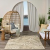 image:imageNourison Home Aloha Ivory Navy 710 x 106 Area Rug  Easy Clean Non Shedding Bed Room Living Room Dining Room Kitchen 8 x 11Ivory Sage