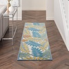 image:imageNourison Home Aloha Ivory Navy 710 x 106 Area Rug  Easy Clean Non Shedding Bed Room Living Room Dining Room Kitchen 8 x 11IvoryMulti