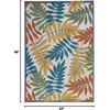 image:imageNourison Home Aloha Ivory Navy 710 x 106 Area Rug  Easy Clean Non Shedding Bed Room Living Room Dining Room Kitchen 8 x 11IvoryMulti