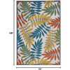 image:imageNourison Home Aloha Ivory Navy 710 x 106 Area Rug  Easy Clean Non Shedding Bed Room Living Room Dining Room Kitchen 8 x 11IvoryMulti