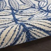 image:imageNourison Home Aloha Ivory Navy 710 x 106 Area Rug  Easy Clean Non Shedding Bed Room Living Room Dining Room Kitchen 8 x 11IvoryNavy