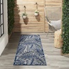 image:imageNourison Home Aloha Ivory Navy 710 x 106 Area Rug  Easy Clean Non Shedding Bed Room Living Room Dining Room Kitchen 8 x 11IvoryNavy