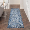 image:imageNourison Home Aloha Ivory Navy 710 x 106 Area Rug  Easy Clean Non Shedding Bed Room Living Room Dining Room Kitchen 8 x 11IvoryNavy