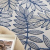 image:imageNourison Home Aloha Ivory Navy 710 x 106 Area Rug  Easy Clean Non Shedding Bed Room Living Room Dining Room Kitchen 8 x 11IvoryNavy