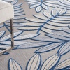 image:imageNourison Home Aloha Ivory Navy 710 x 106 Area Rug  Easy Clean Non Shedding Bed Room Living Room Dining Room Kitchen 8 x 11IvoryNavy