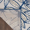 image:imageNourison Home Aloha Ivory Navy 710 x 106 Area Rug  Easy Clean Non Shedding Bed Room Living Room Dining Room Kitchen 8 x 11IvoryNavy