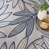 image:imageNourison Home Aloha Ivory Navy 710 x 106 Area Rug  Easy Clean Non Shedding Bed Room Living Room Dining Room Kitchen 8 x 11IvoryNavy