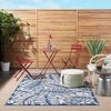 image:imageNourison Home Aloha Ivory Navy 710 x 106 Area Rug  Easy Clean Non Shedding Bed Room Living Room Dining Room Kitchen 8 x 11IvoryNavy