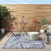 image:imageNourison Home Aloha Ivory Navy 710 x 106 Area Rug  Easy Clean Non Shedding Bed Room Living Room Dining Room Kitchen 8 x 11IvoryNavy