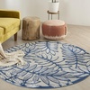 image:imageNourison Home Aloha Ivory Navy 710 x 106 Area Rug  Easy Clean Non Shedding Bed Room Living Room Dining Room Kitchen 8 x 11IvoryNavy