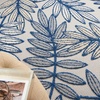 image:imageNourison Home Aloha Ivory Navy 710 x 106 Area Rug  Easy Clean Non Shedding Bed Room Living Room Dining Room Kitchen 8 x 11IvoryNavy