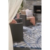 image:imageNourison Home Aloha Ivory Navy 710 x 106 Area Rug  Easy Clean Non Shedding Bed Room Living Room Dining Room Kitchen 8 x 11IvoryNavy