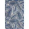 image:imageNourison Home Aloha Ivory Navy 710 x 106 Area Rug  Easy Clean Non Shedding Bed Room Living Room Dining Room Kitchen 8 x 11IvoryNavy