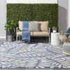 image:imageNourison Home Aloha Ivory Navy 710 x 106 Area Rug  Easy Clean Non Shedding Bed Room Living Room Dining Room Kitchen 8 x 11IvoryNavy