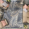 image:imageNourison Home Aloha Ivory Navy 710 x 106 Area Rug  Easy Clean Non Shedding Bed Room Living Room Dining Room Kitchen 8 x 11IvoryNavy