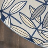 image:imageNourison Home Aloha Ivory Navy 710 x 106 Area Rug  Easy Clean Non Shedding Bed Room Living Room Dining Room Kitchen 8 x 11IvoryNavy