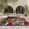 image:imageNourison Home Aloha Ivory Navy 710 x 106 Area Rug  Easy Clean Non Shedding Bed Room Living Room Dining Room Kitchen 8 x 11Multi Color