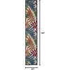 image:imageNourison Home Aloha Ivory Navy 710 x 106 Area Rug  Easy Clean Non Shedding Bed Room Living Room Dining Room Kitchen 8 x 11Multi Color
