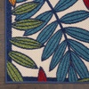 image:imageNourison Home Aloha Ivory Navy 710 x 106 Area Rug  Easy Clean Non Shedding Bed Room Living Room Dining Room Kitchen 8 x 11Multi Color