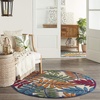 image:imageNourison Home Aloha Ivory Navy 710 x 106 Area Rug  Easy Clean Non Shedding Bed Room Living Room Dining Room Kitchen 8 x 11Multi Color