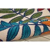 image:imageNourison Home Aloha Ivory Navy 710 x 106 Area Rug  Easy Clean Non Shedding Bed Room Living Room Dining Room Kitchen 8 x 11Multi Color