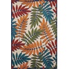 image:imageNourison Home Aloha Ivory Navy 710 x 106 Area Rug  Easy Clean Non Shedding Bed Room Living Room Dining Room Kitchen 8 x 11Multi Color