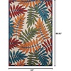 image:imageNourison Home Aloha Ivory Navy 710 x 106 Area Rug  Easy Clean Non Shedding Bed Room Living Room Dining Room Kitchen 8 x 11Multi Color