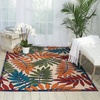 image:imageNourison Home Aloha Ivory Navy 710 x 106 Area Rug  Easy Clean Non Shedding Bed Room Living Room Dining Room Kitchen 8 x 11Multi Color